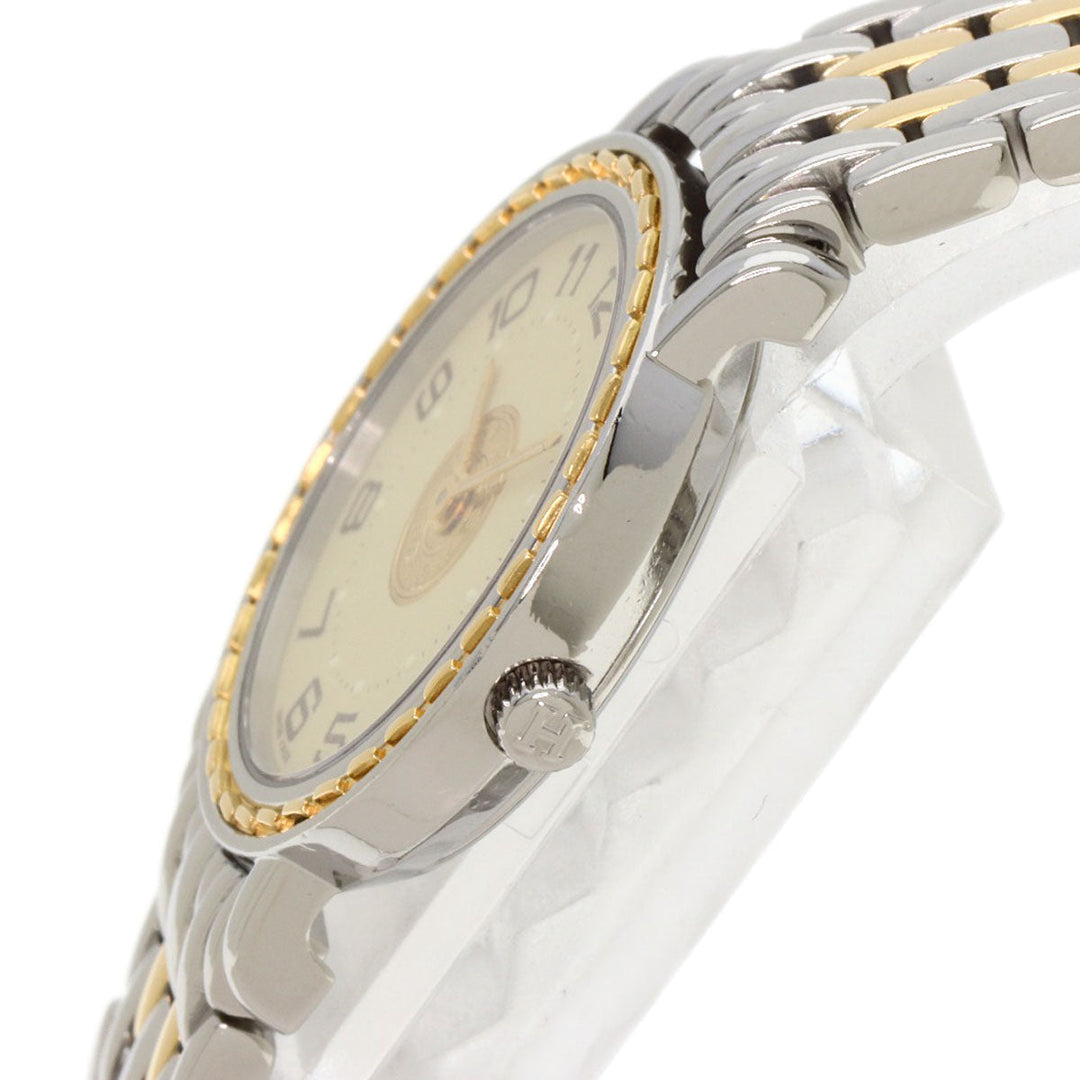 HERMES Watches Quartz SE4.220 Stainless Steel , SSxGP gold Serie Ivory dial Women Used Authentic