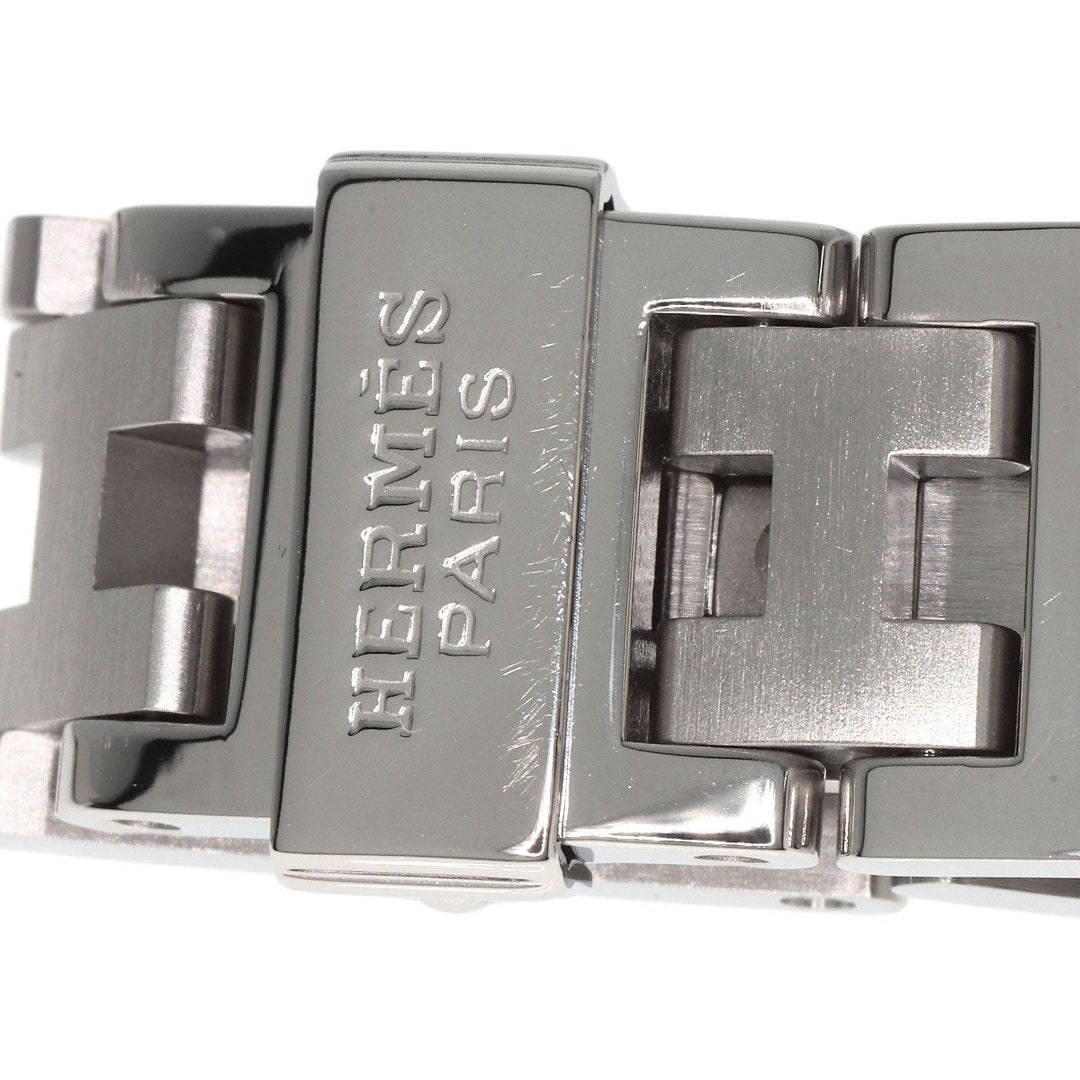 HERMES Watches Quartz CL4.210 Stainless Steel Silver Clipper black dial