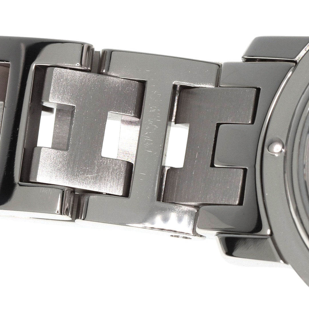 HERMES Watches Quartz CL4.210 Stainless Steel Silver Clipper black dial
