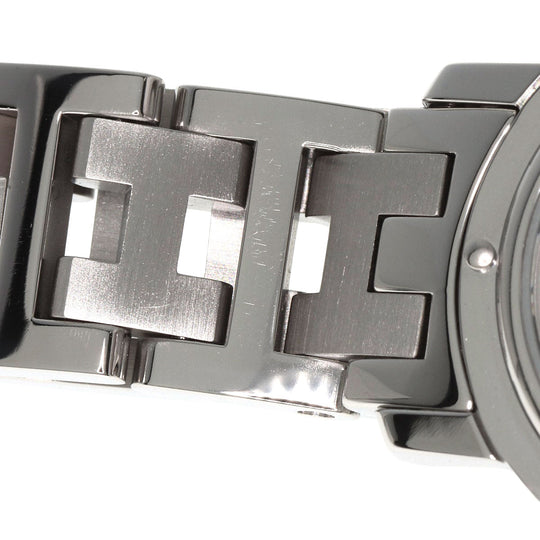 HERMES Watches Quartz CL4.210 Stainless Steel Silver Clipper black dial