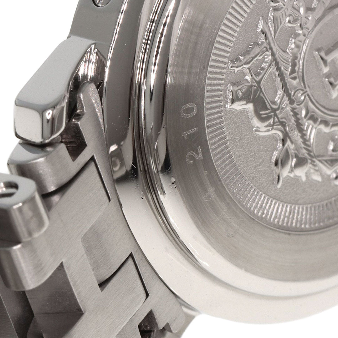 HERMES Watches Quartz CL4.210 Stainless Steel Silver Clipper black dial