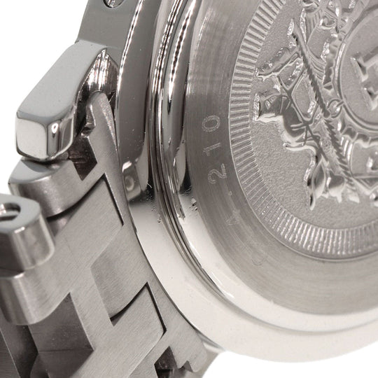 HERMES Watches Quartz CL4.210 Stainless Steel Silver Clipper black dial