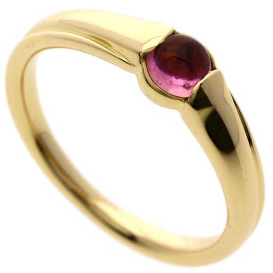 4�Ž Ring 18K Yellow Gold gold Tourmaline Women Used Authentic