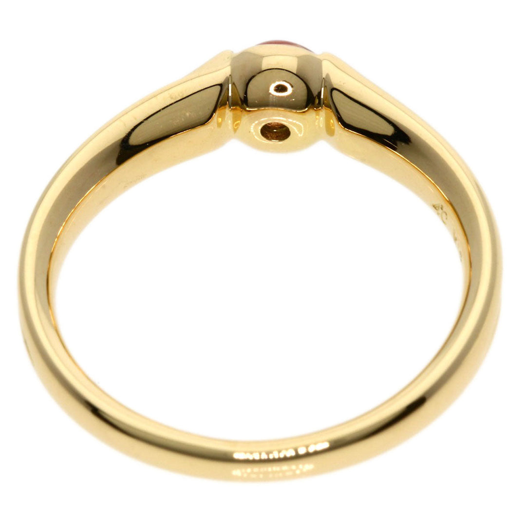 4�Ž Ring 18K Yellow Gold gold Tourmaline Women Used Authentic