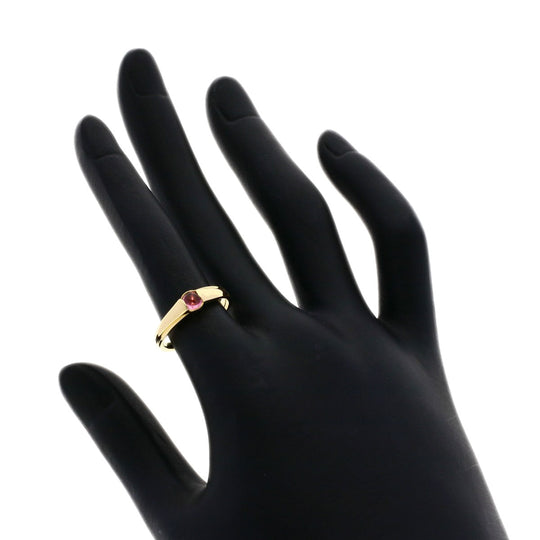 4�Ž Ring 18K Yellow Gold gold Tourmaline Women Used Authentic