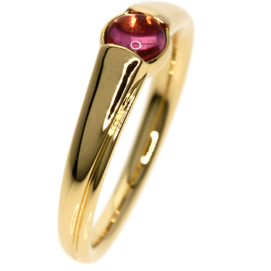 4�Ž Ring 18K Yellow Gold gold Tourmaline Women Used Authentic