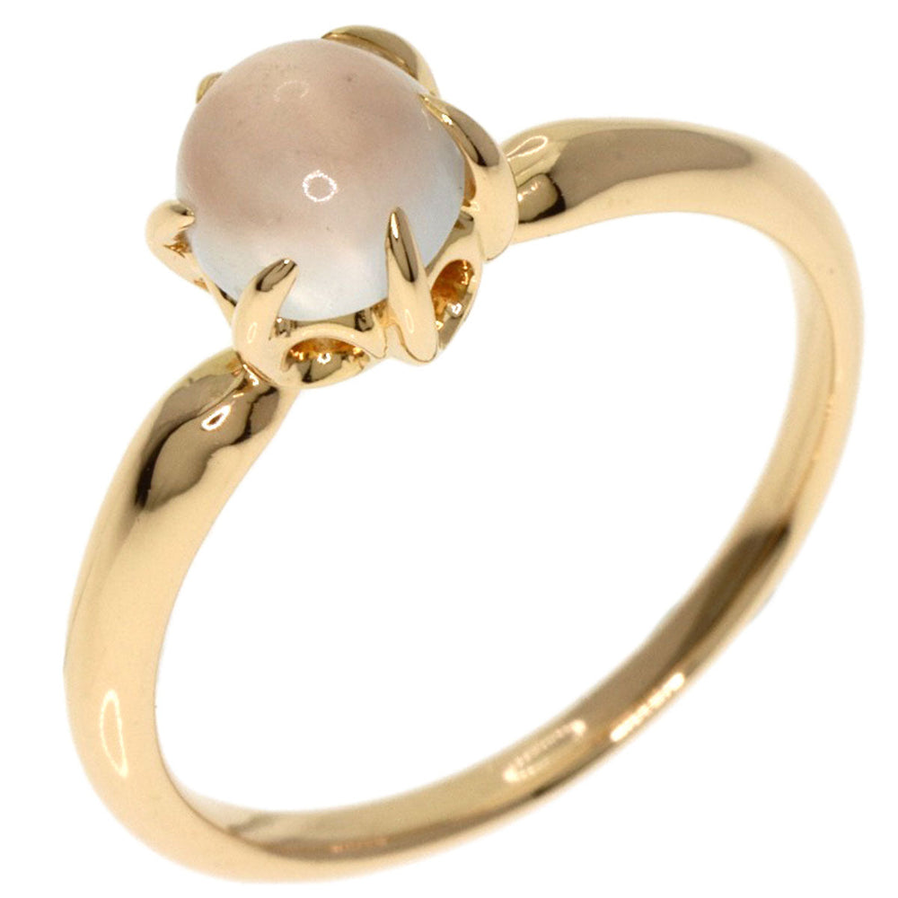 4℃ Ring 18K Yellow Gold gold Moonstone Women Used Authentic