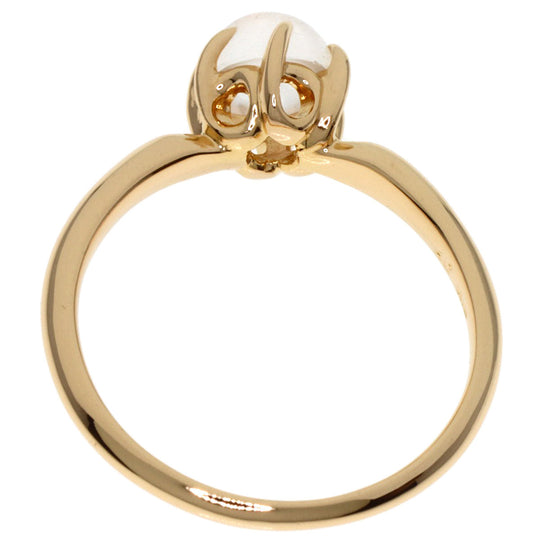 4℃ Ring 18K Yellow Gold gold Moonstone Women Used Authentic