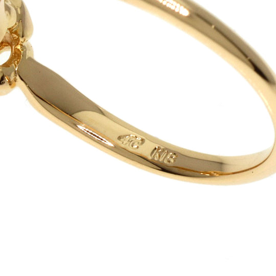 4℃ Ring 18K Yellow Gold gold Moonstone Women Used Authentic