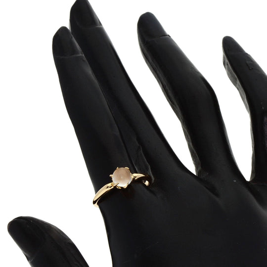 4℃ Ring 18K Yellow Gold gold Moonstone Women Used Authentic