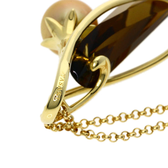 TASAKI Necklace 18K Yellow Gold gold Pearl Quartz