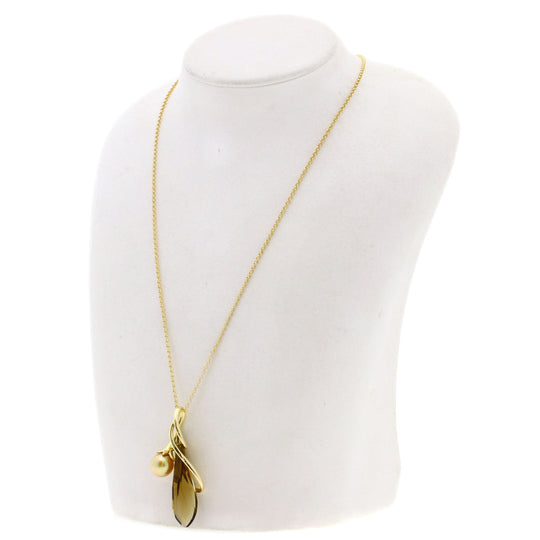 TASAKI Necklace 18K Yellow Gold gold Pearl Quartz