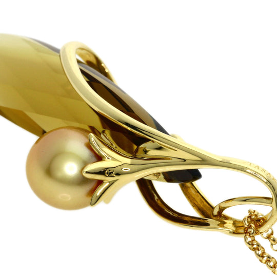 TASAKI Necklace 18K Yellow Gold gold Pearl Quartz