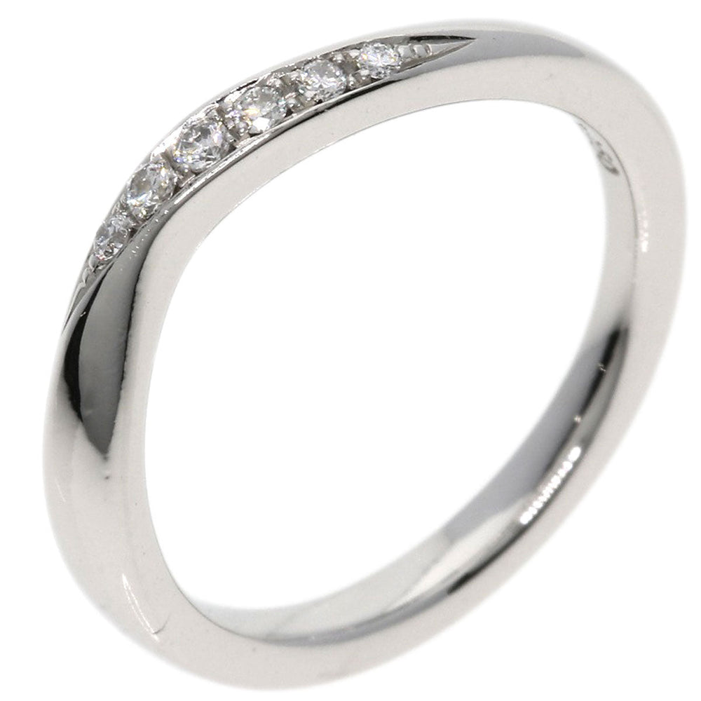 4℃ Ring PT950 Silver diamond Women Used Authentic