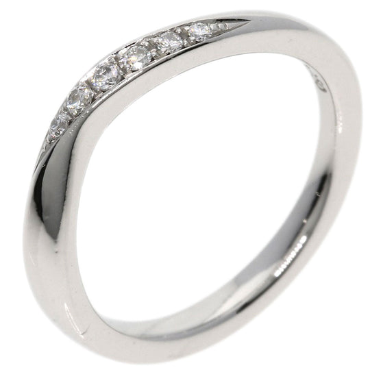 4℃ Ring PT950 Silver diamond Women Used Authentic