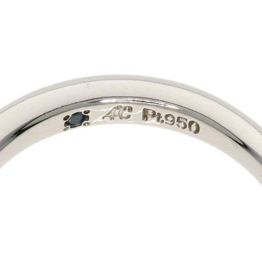 4℃ Ring PT950 Silver diamond Women Used Authentic