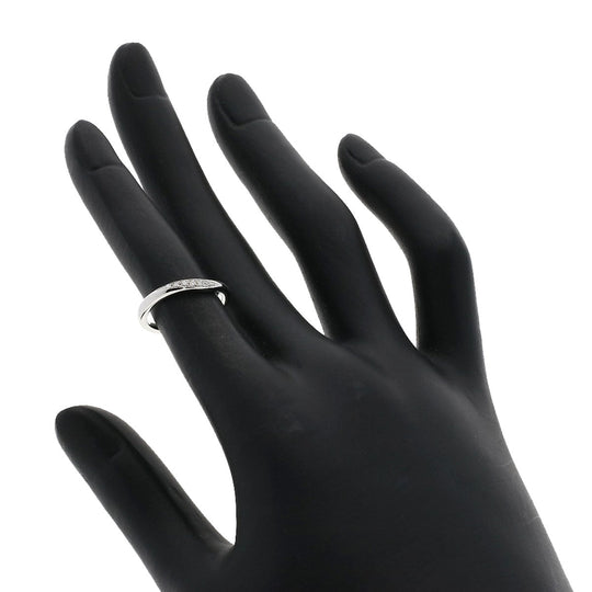 4℃ Ring PT950 Silver diamond Women Used Authentic