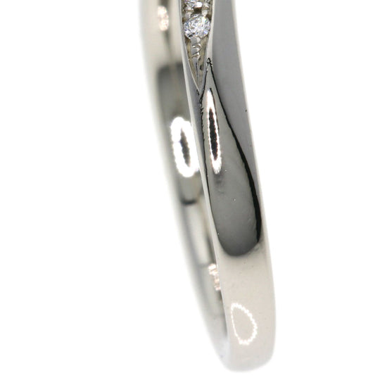 4℃ Ring PT950 Silver diamond Women Used Authentic