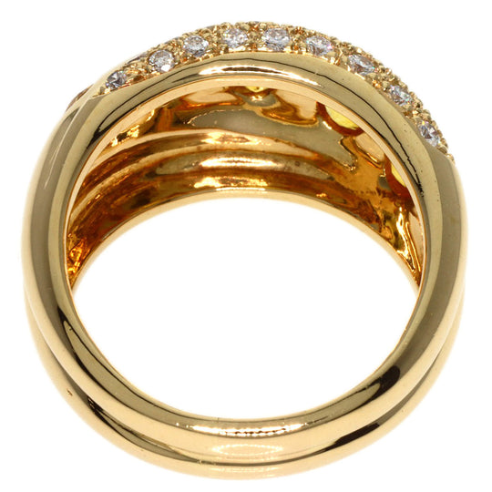 JUNE Ring 18K Yellow Gold gold Sapphire diamond