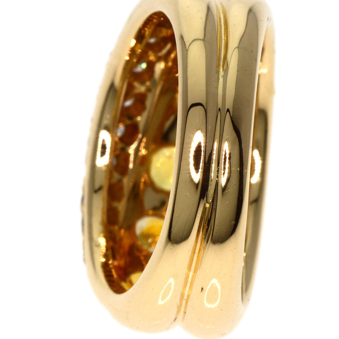 JUNE Ring 18K Yellow Gold gold Sapphire diamond