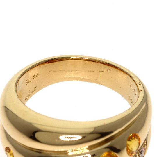 JUNE Ring 18K Yellow Gold gold Sapphire diamond