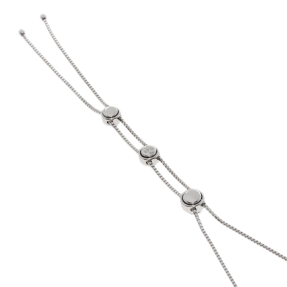 TASAKI Necklace K18WG Silver 3P Diamond