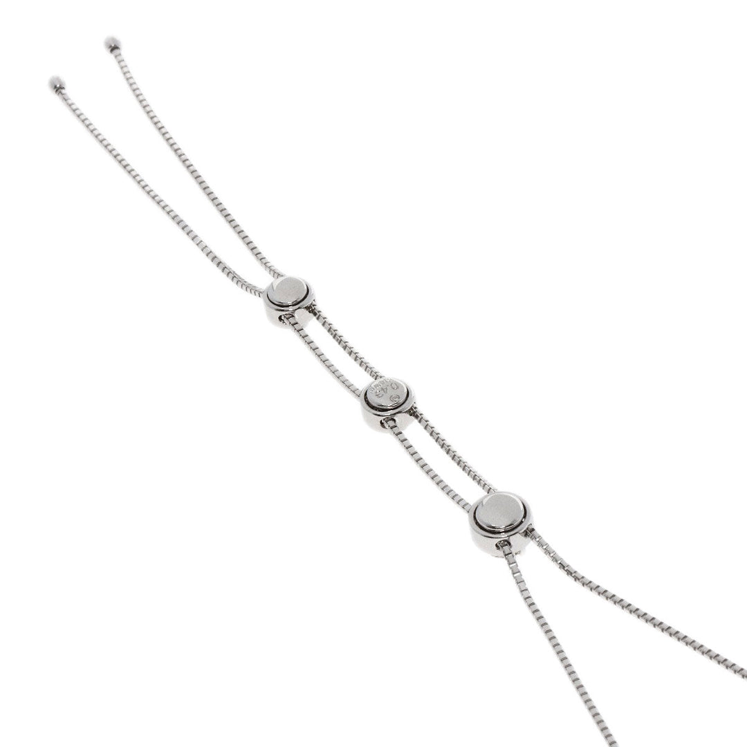 TASAKI Necklace K18WG Silver 3P Diamond