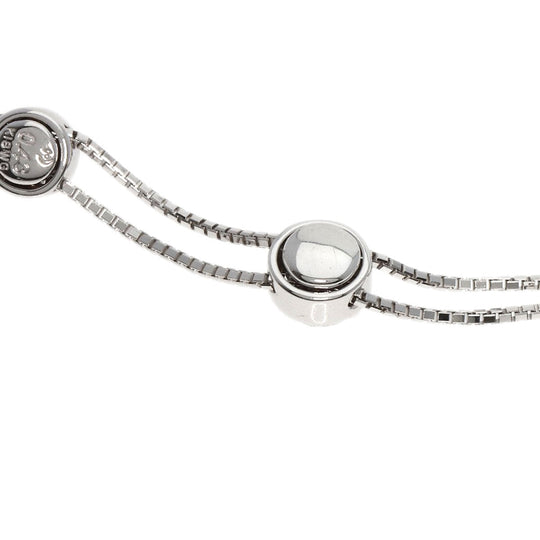 TASAKI Necklace K18WG Silver 3P Diamond