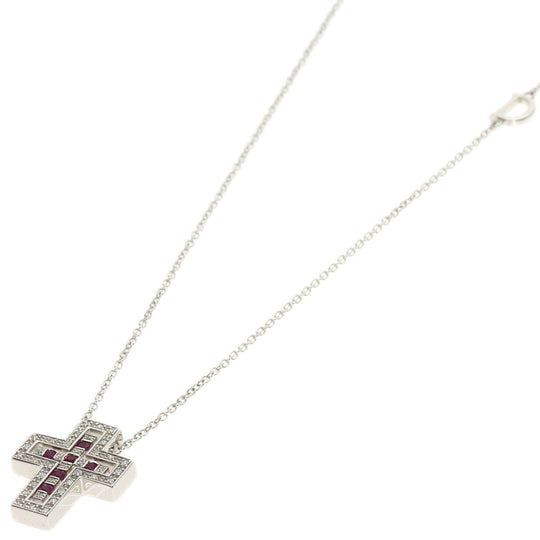 Damiani Necklace K18WG Silver Belle Epoque Ruby Diamond