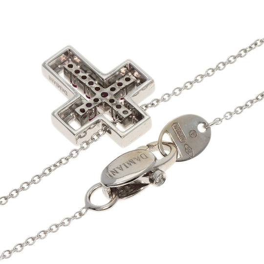 Damiani Necklace K18WG Silver Belle Epoque Ruby Diamond