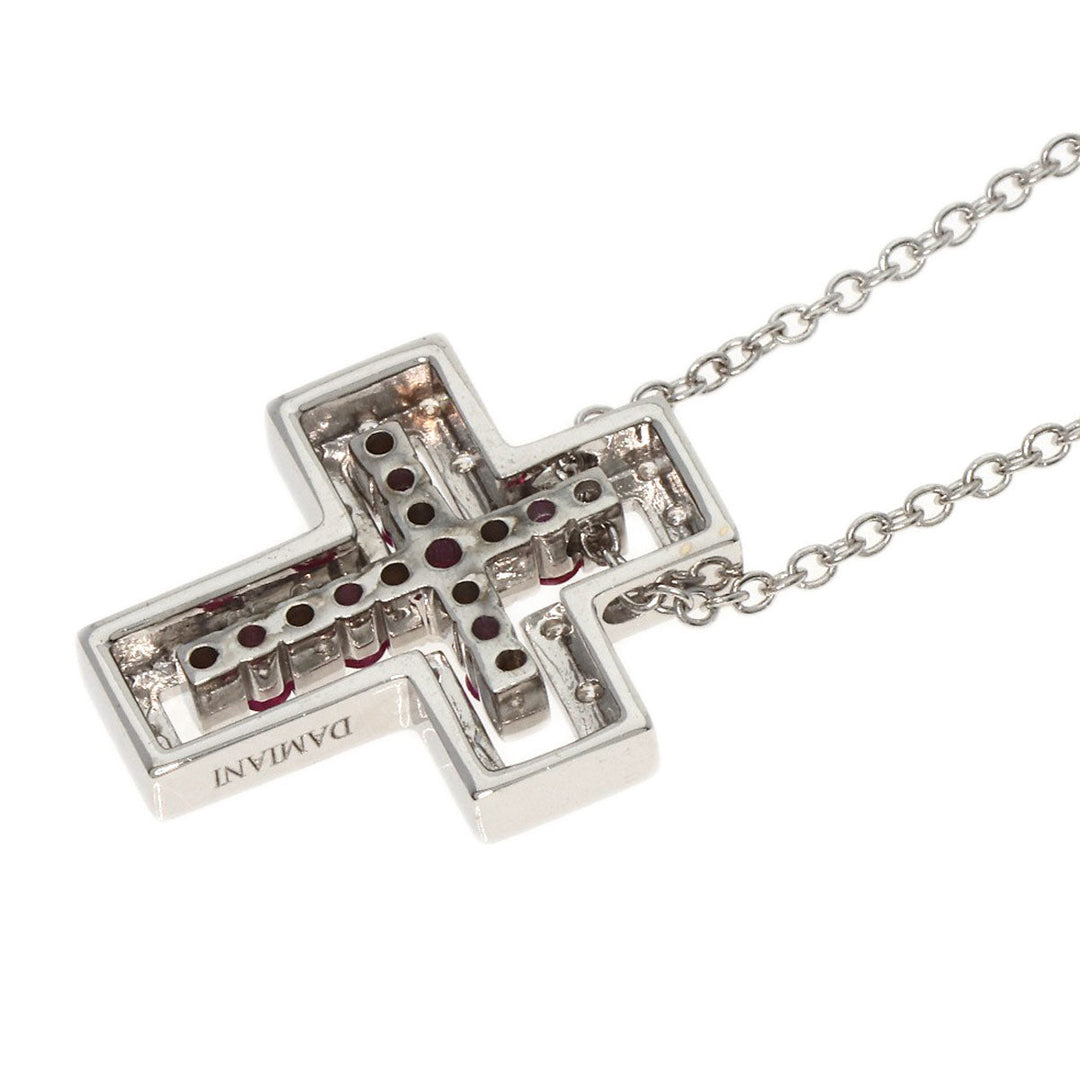 Damiani Necklace K18WG Silver Belle Epoque Ruby Diamond