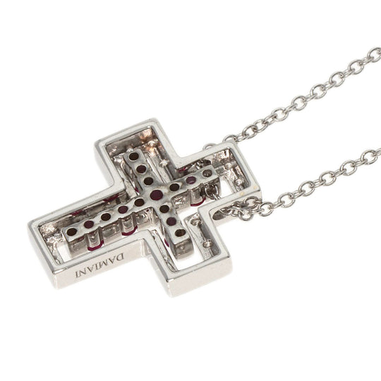 Damiani Necklace K18WG Silver Belle Epoque Ruby Diamond