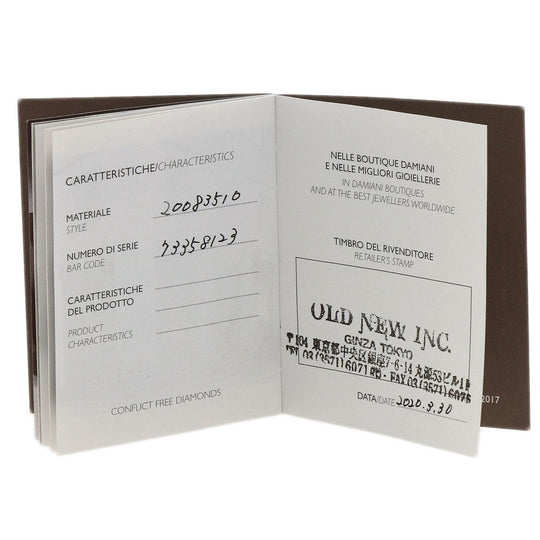 Damiani Necklace K18WG Silver Belle Epoque Ruby Diamond