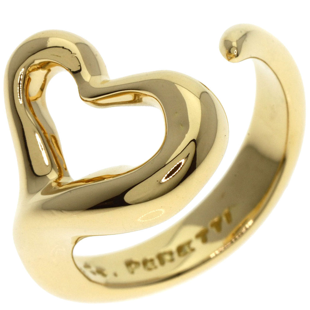 TIFFANY&Co. Ring 18K Yellow Gold gold Open heart Women Used Authentic