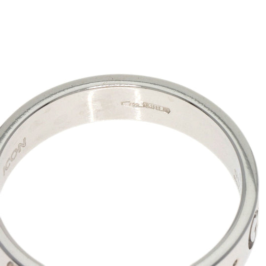GUCCI Ring K18WG Silver Icon ring # 12 Women Used Authentic