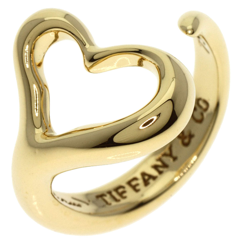TIFFANY&Co. Ring 18K Yellow Gold gold Open heart Women Used Authentic