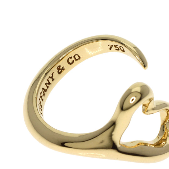 TIFFANY&Co. Ring 18K Yellow Gold gold Open heart Women Used Authentic