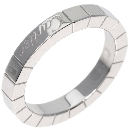 CARTIER Ring K18WG Silver Laniere # 49 Women Used Authentic