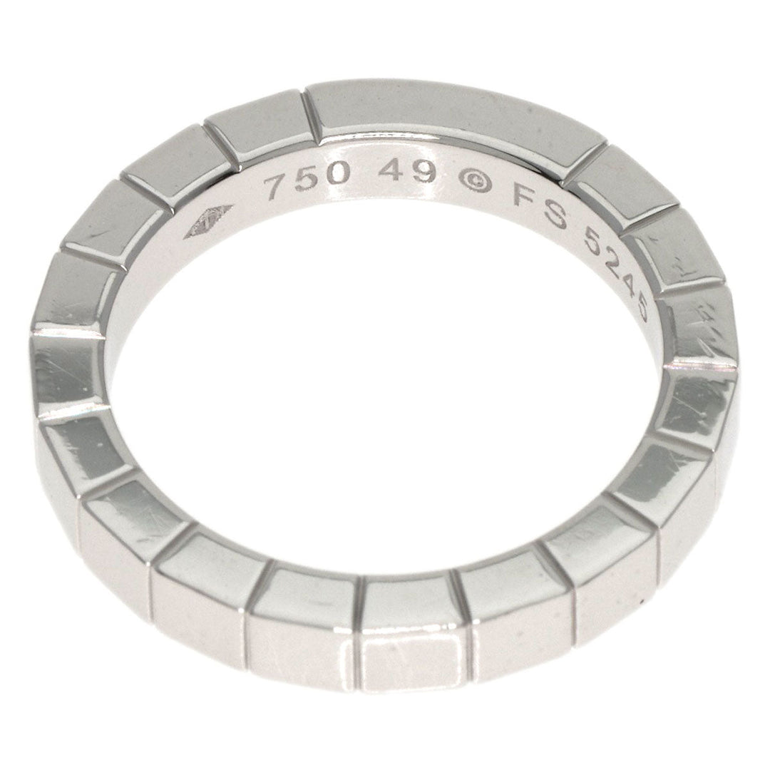 CARTIER Ring K18WG Silver Laniere # 49 Women Used Authentic