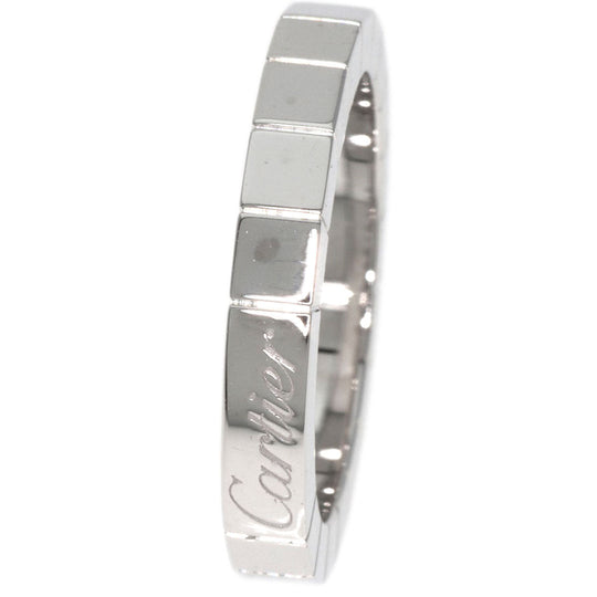 CARTIER Ring K18WG Silver Laniere # 49 Women Used Authentic