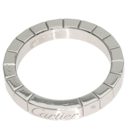 CARTIER Ring K18WG Silver Laniere # 49 Women Used Authentic