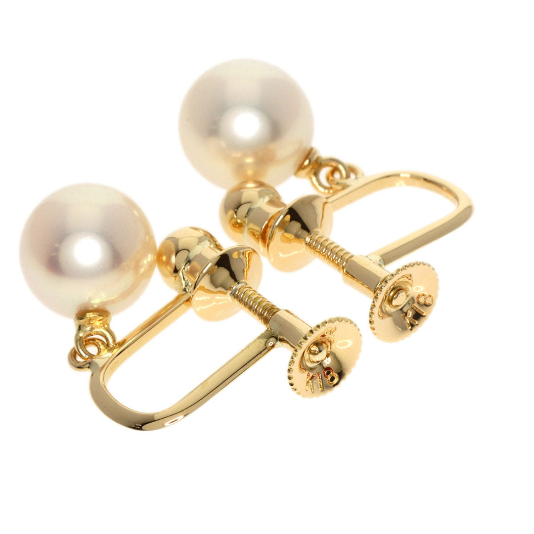 TASAKI Earring 18K Yellow Gold gold Akoya pearl Pearl Women Used Authentic