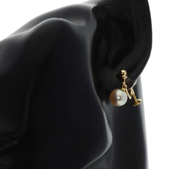 TASAKI Earring 18K Yellow Gold gold Akoya pearl Pearl Women Used Authentic