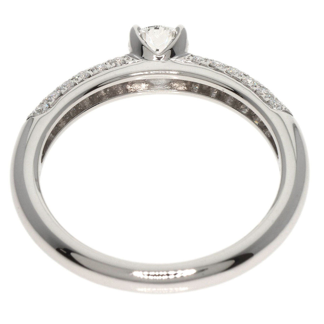 MIKIMOTO Ring PT950 Silver diamond Women Used Authentic