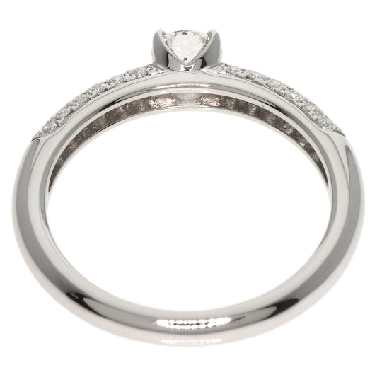 MIKIMOTO Ring PT950 Silver diamond Women Used Authentic