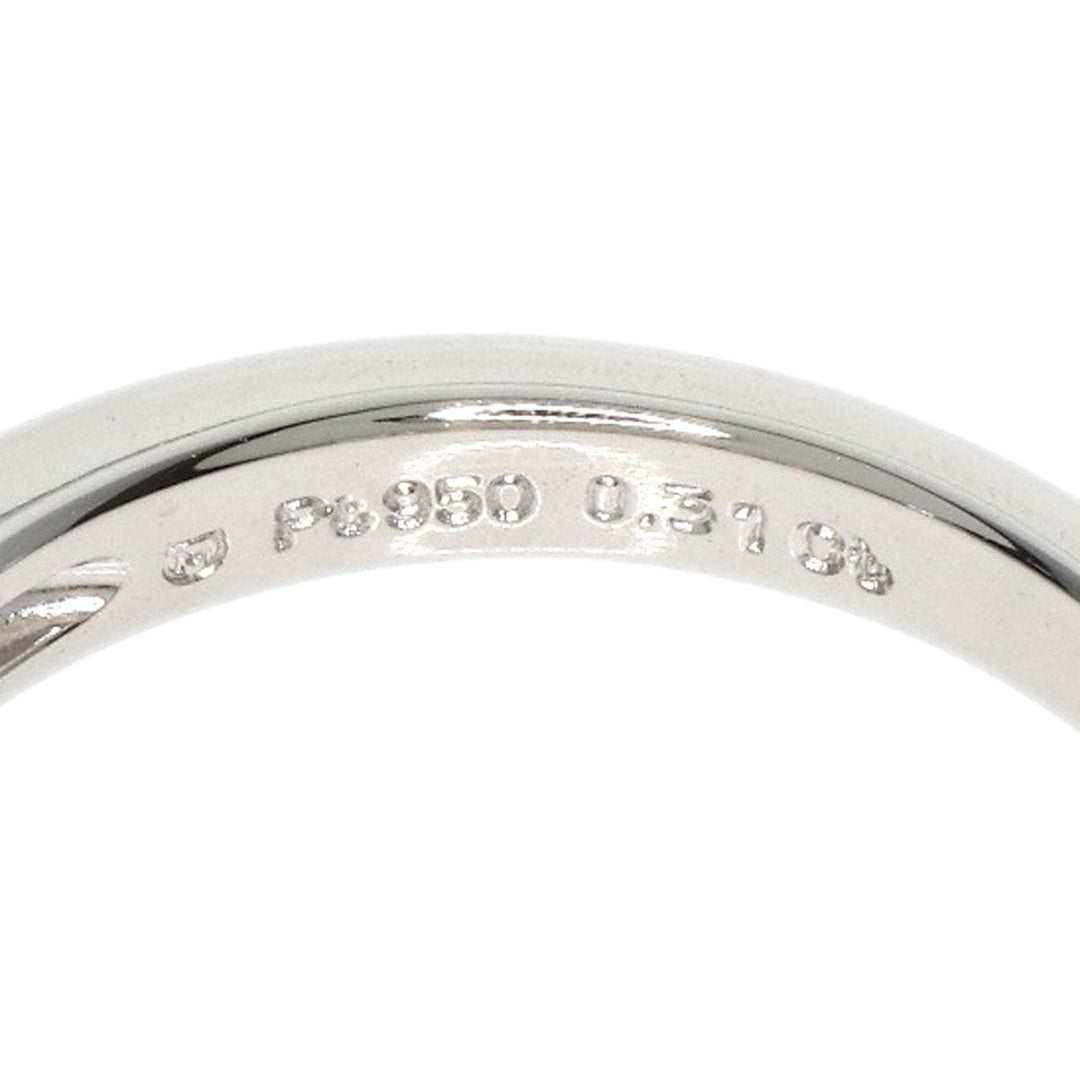 MIKIMOTO Ring PT950 Silver diamond Women Used Authentic