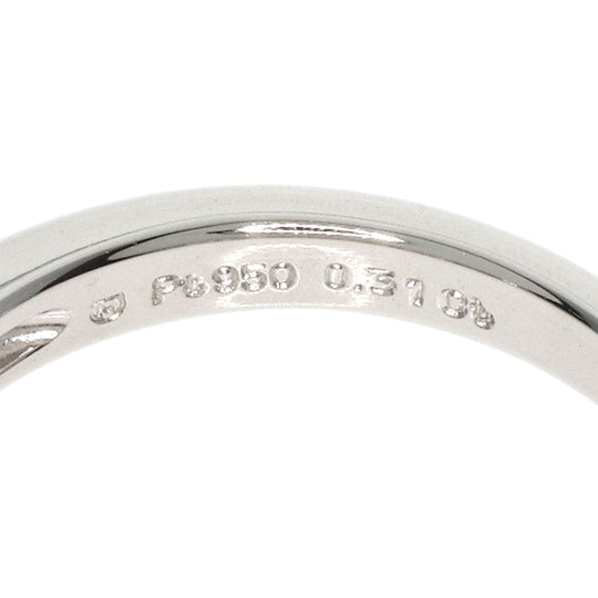 MIKIMOTO Ring PT950 Silver diamond Women Used Authentic