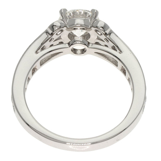 CARTIER Ring PT950 Silver Ballerina Diamond # 50