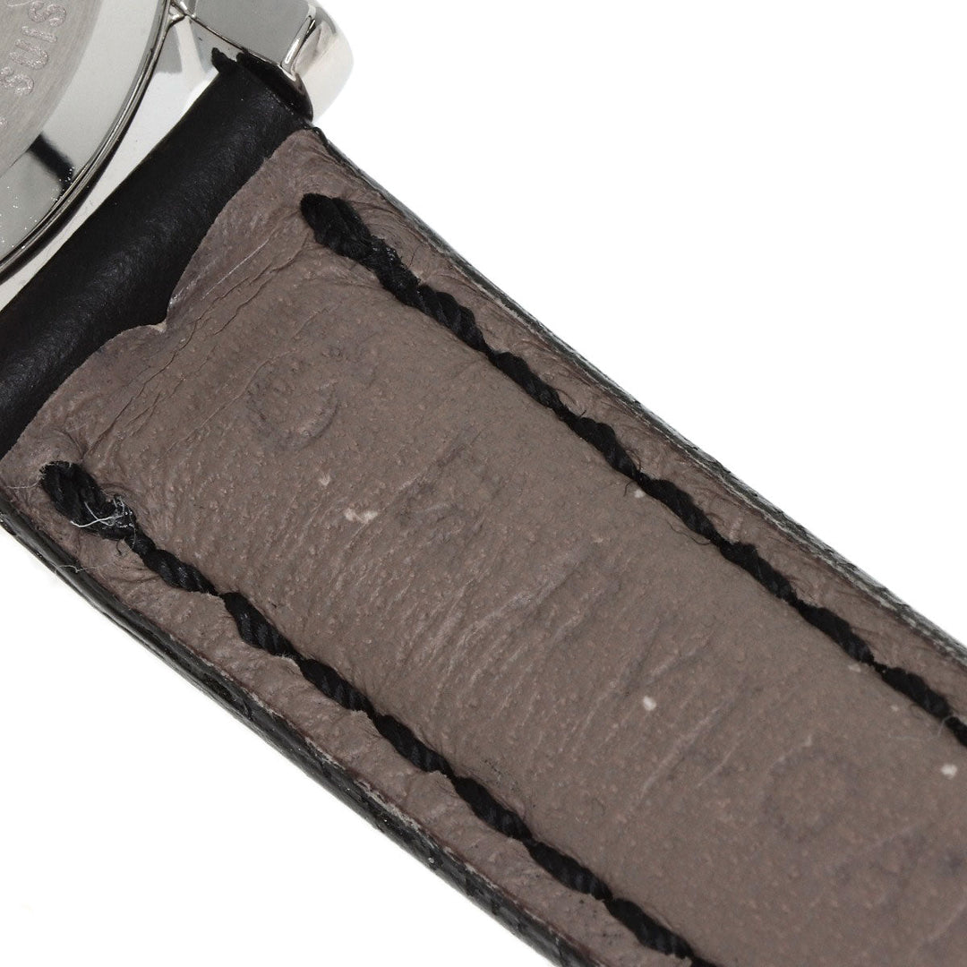 BVLGARI Watches Quartz ST29S Stainless Steel, Leather Silver Solo tempo black dial Women Used Authentic