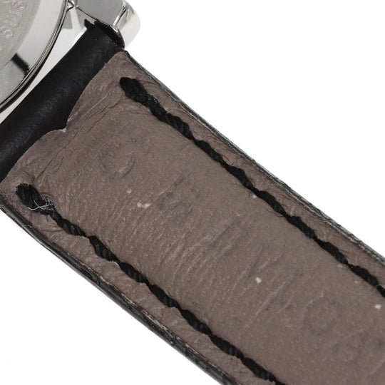 BVLGARI Watches Quartz ST29S Stainless Steel, Leather Silver Solo tempo black dial Women Used Authentic